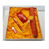 紅、黃瓷創意鼠標四件套裝