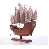 泳順船高檔木質仿古船模型