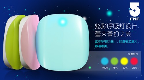 五元素夏日移動電源上市 繽紛范十足