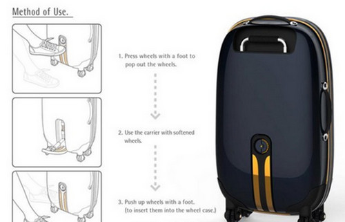 新式五輪拉桿箱 多個滾輪更聰明
