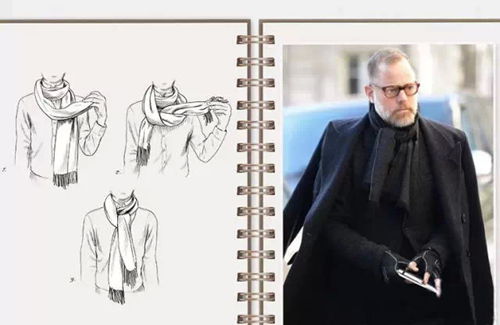 街拍全球型男最in圍巾系法，要溫度更要風度！