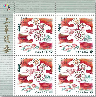 盤點世界各地的羊年郵票